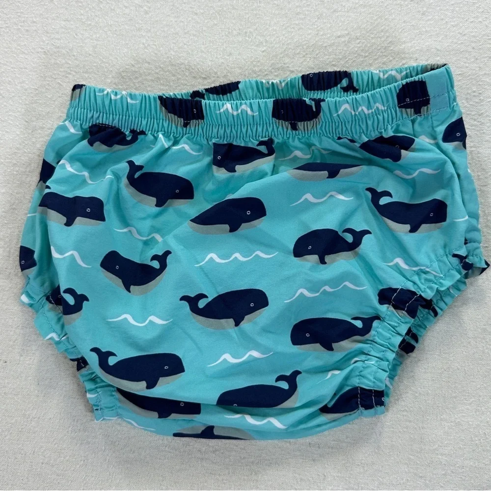 Pottery Barn Kids Blue Whale Diaper Cover